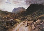 Joseph Farquharson The Road to Loch Maree USA oil painting artist
